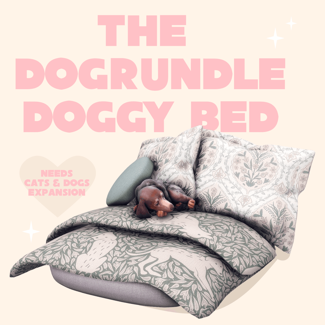 Скриншот мода Лежанка The Dogrundle Pet Bed